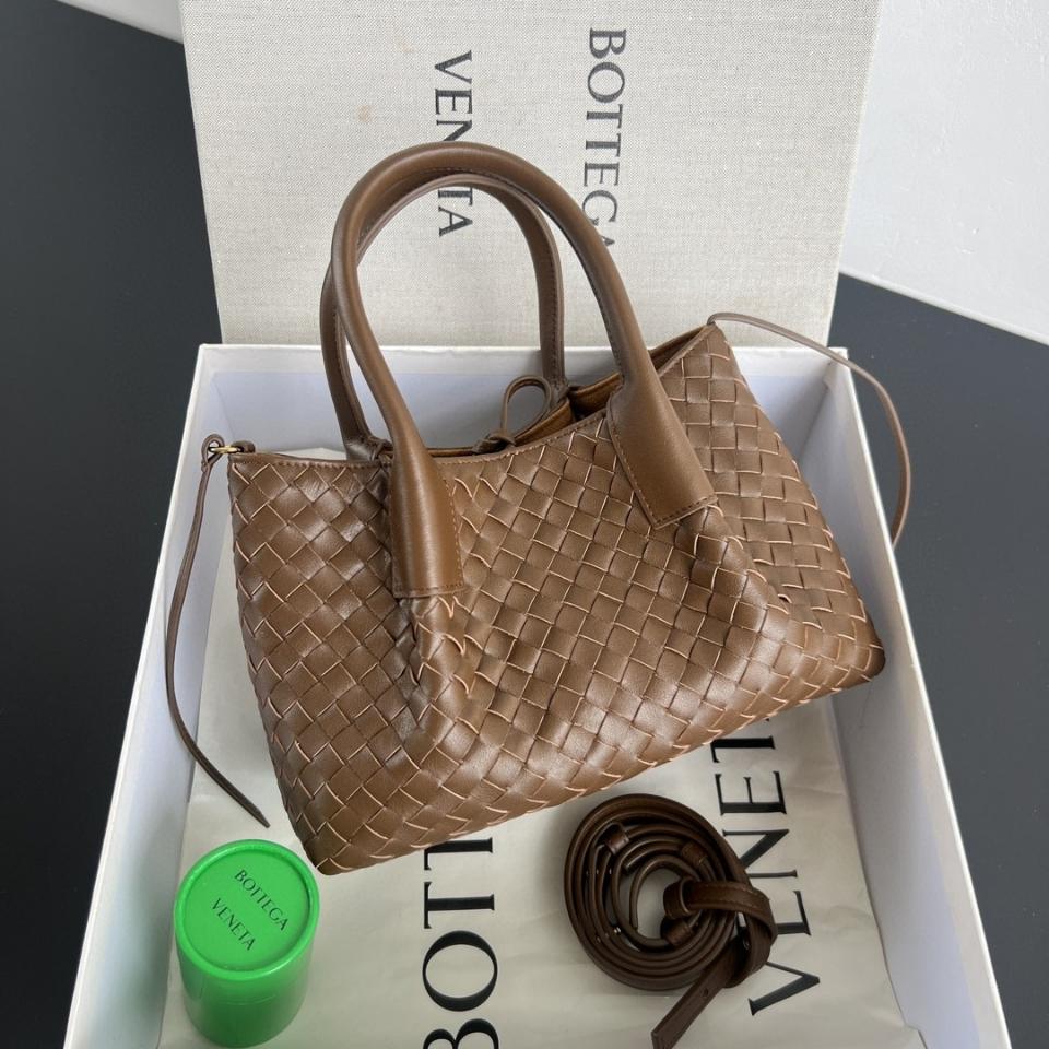 Bottega Veneta 
Small Pinacoteca Nocciola/amber 819004 15*24*12cm-duoc-ban-tai-Hvip Bags and Accessories