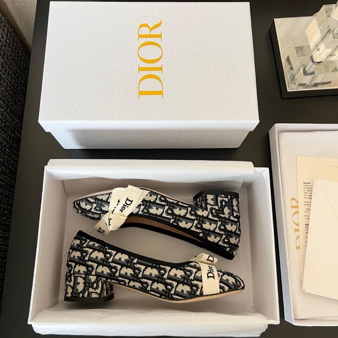 Dior J'aDior Ballet Pump in cotton Embroidered -duoc-ban-tai-Hvip Shoes and Clothes