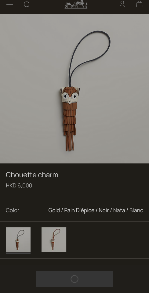 Hermès Chouette charm gold / pain d'épice / noir / nata / blanc H085001CAAB-duoc-ban-tai-Hvip Bags and Accessories