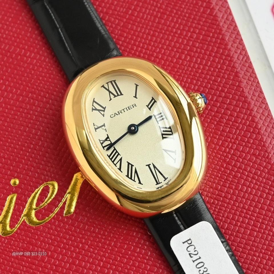 Cartier BAIGNOIRE WATCH Small model, quartz movement, yellow gold WGBA0042-duoc-ban-tai-Hvip Bags and Accessories