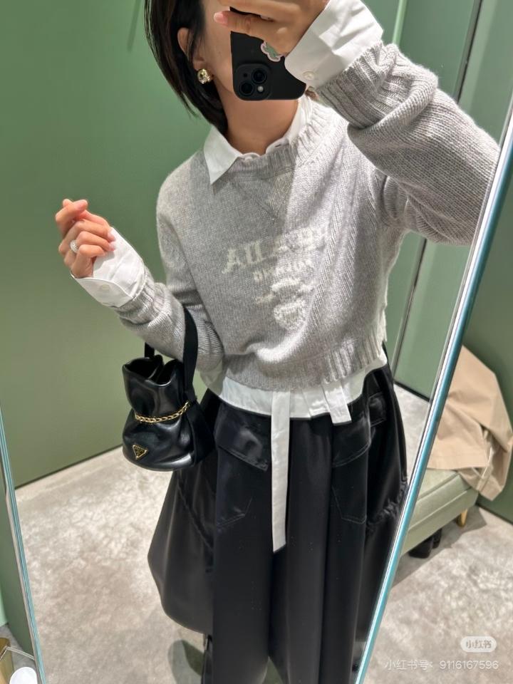 Prada Petit Sac Noir mini nappa leather bucket bag black 1BE088 14x20x15 cm -duoc-ban-tai-Hvip Bags and Accessories