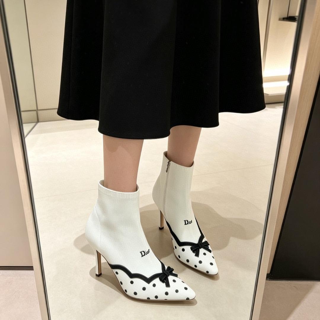 Dior Dway boots cotton Embroidered ankle socks -duoc-ban-tai-Hvip Shoes and Clothes