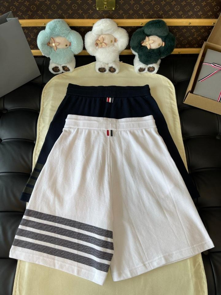 Thom Browne COTTON PIQUE 4-BAR short white-duoc-ban-tai-Hvip Shoes and Clothes