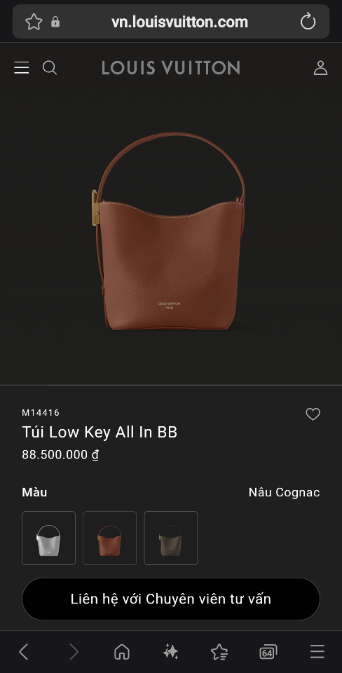 Louis Vuitton M14416
Túi Low Key All In BB 16*12*18cm-duoc-ban-tai-Hvip Bags and Accessories