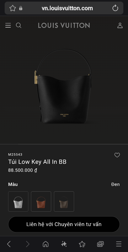 Louis Vuitton M25543
Túi Low Key All In BB 16*12*18cm -duoc-ban-tai-Hvip Bags and Accessories