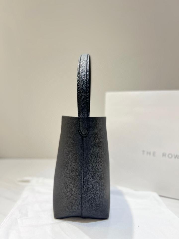The Row Small N/S Park Tote Bag in Leather  black 24X22X11cm -duoc-ban-tai-Hvip Bags and Accessories