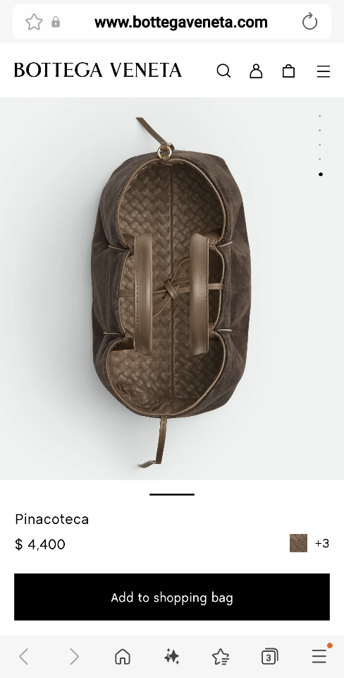 Bottega Veneta Pinacoteca Pinecone/fondant 854371 34*20*14cm-duoc-ban-tai-Hvip Bags and Accessories