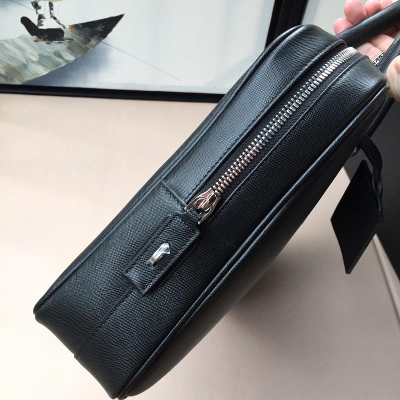Prada Saffiano Leather briefs bag 0305 38 x28cm -duoc-ban-tai-Hvip Bags and Accessories