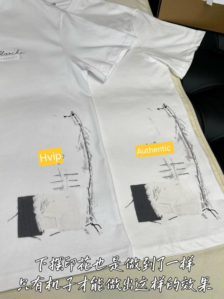 Givenchy T-shirt in cotton with Trompe l'Œil pattern white BM71NK3YRN100-duoc-ban-tai-Hvip Shoes and Clothes