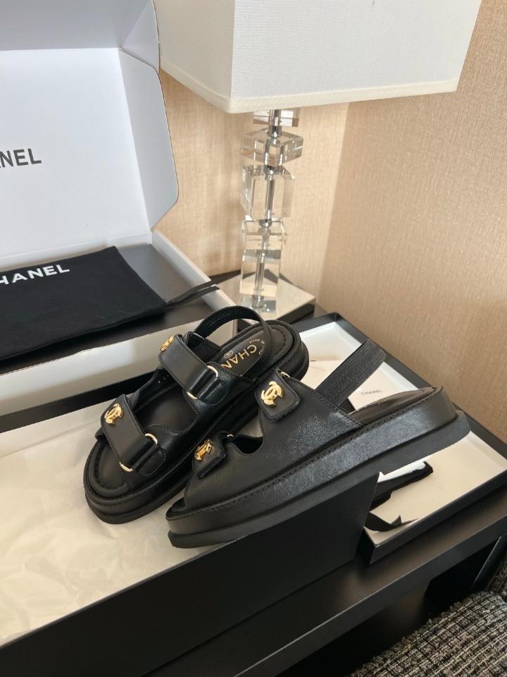 Chanel Sandals
Lambskin 
Black G46339-duoc-ban-tai-Hvip Shoes and Clothes