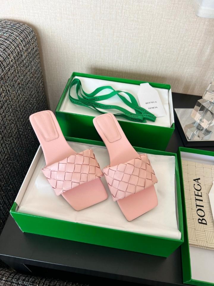Bottega Veneta Parco Flat Mule pink-duoc-ban-tai-Hvip Shoes and Clothes