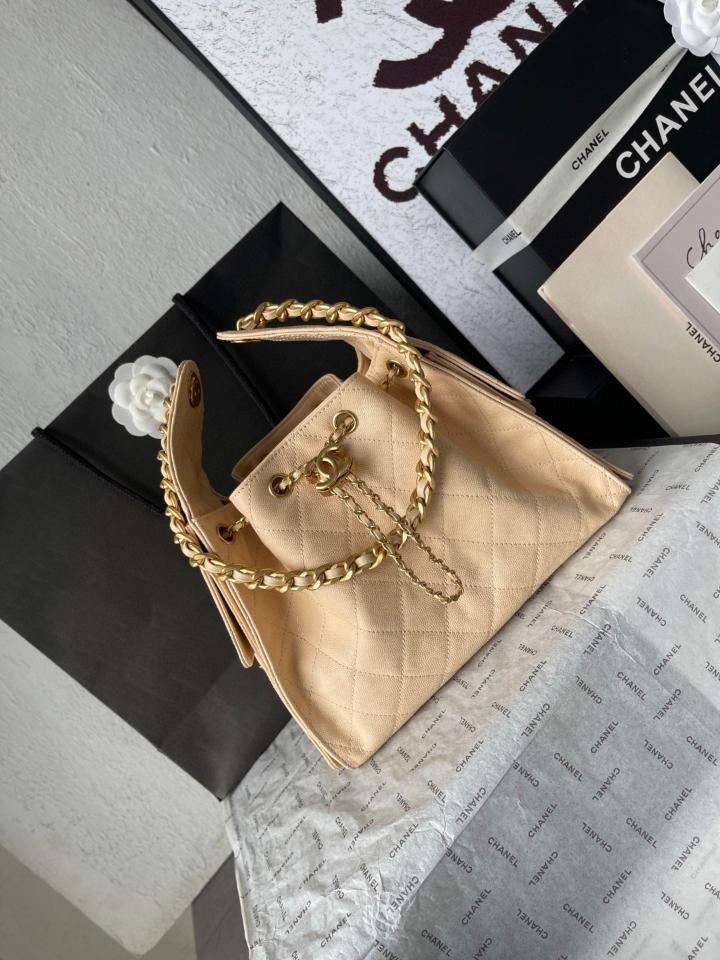 CHANEL 25 Small Handbag grained Calfskin & gold-tone tone Metal,light beige AS5293 30-26-14cm-duoc-ban-tai-Hvip Bags and Accessories