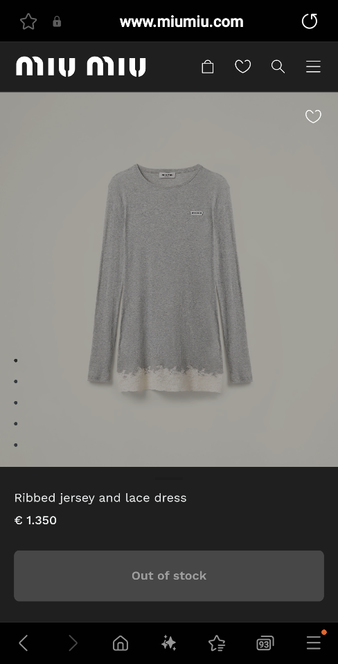 Miu Miu Ribbed jersey and lace dress MJA898-duoc-ban-tai-Hvip Shoes and Clothes