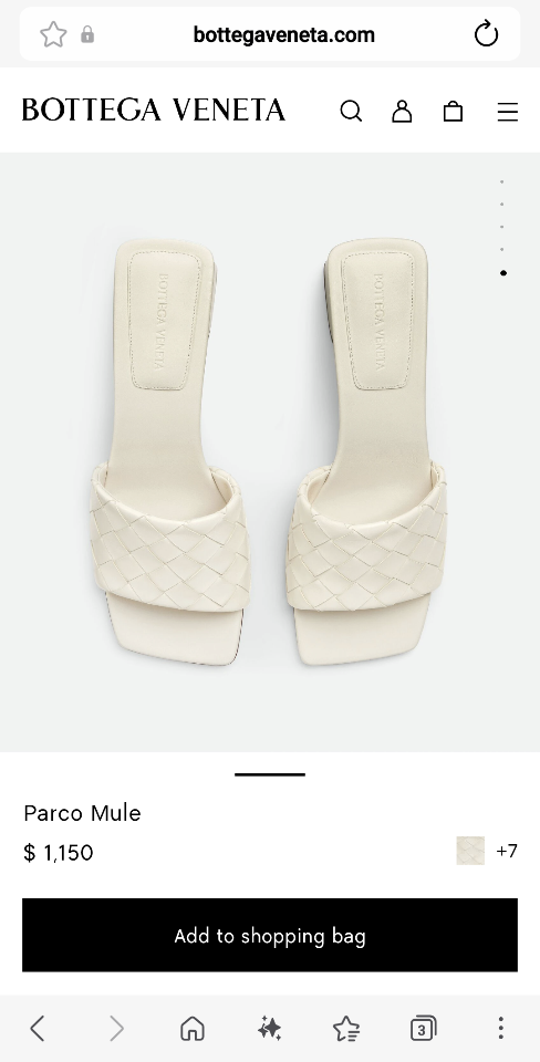 Bottega Veneta Parco Mule sea salt -duoc-ban-tai-Hvip Shoes and Clothes