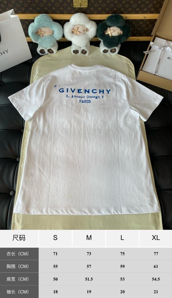 Givenchy T-shirt in cotton with GIVENCHY Stamp print white BM71NK3YRJ100-duoc-ban-tai-Hvip Shoes and Clothes