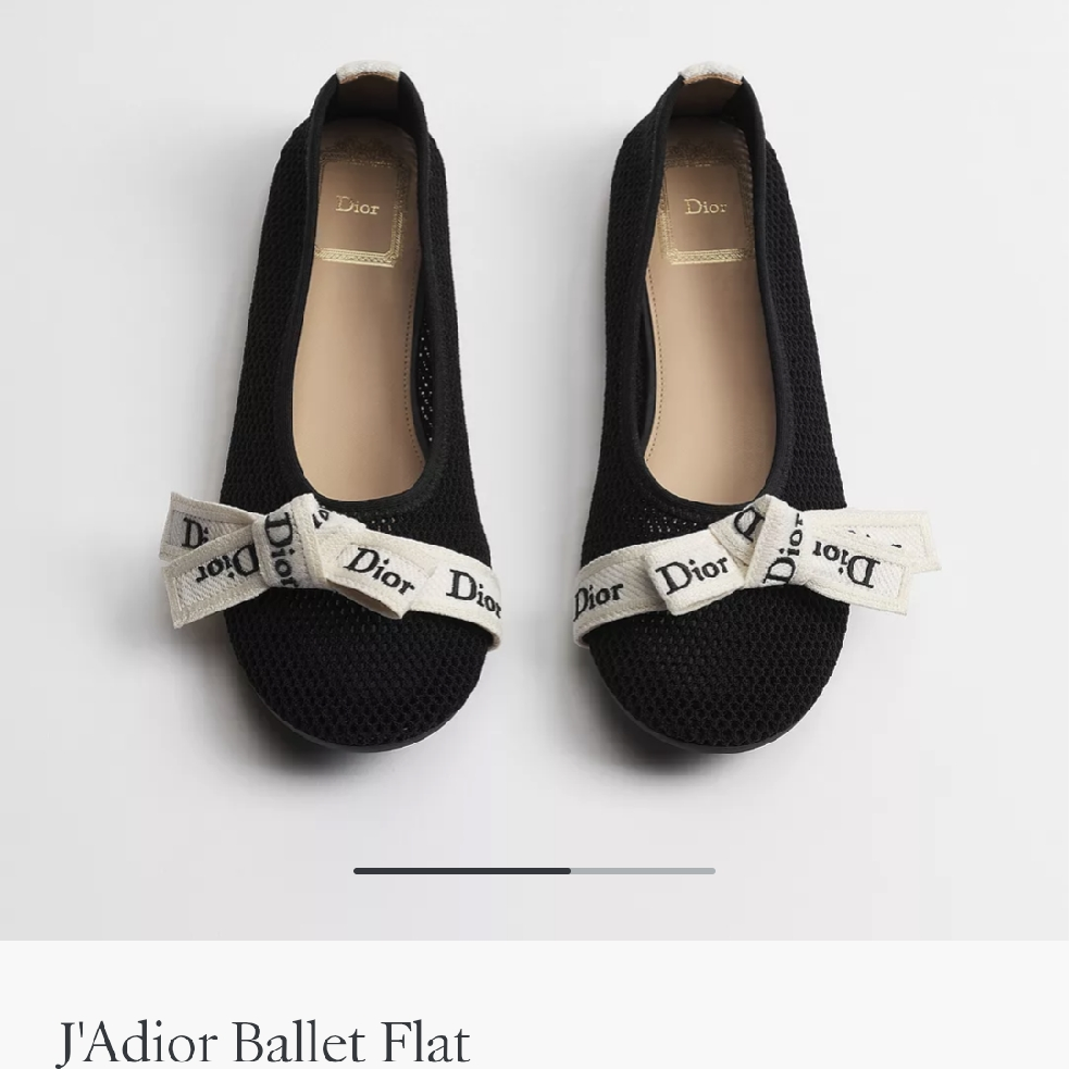 Dior J'Adior Ballet Flat  Mesh-duoc-ban-tai-Hvip Shoes and Clothes