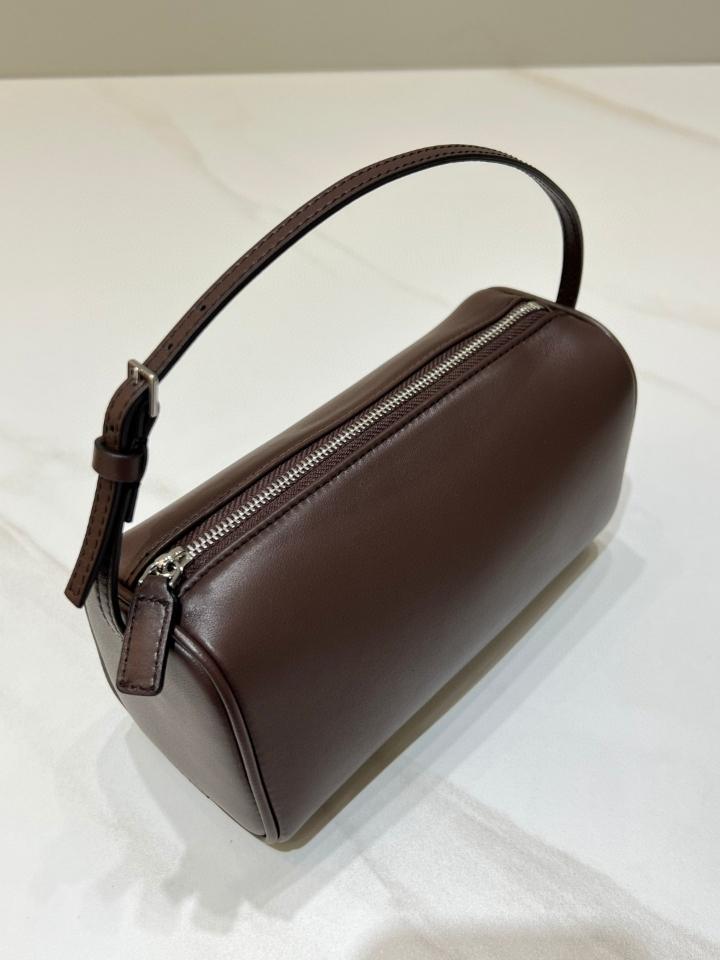 The Row 90's Bag in smooth calfskin Leather brown Melange 19.5x10x 8cm -duoc-ban-tai-Hvip Bags and Accessories