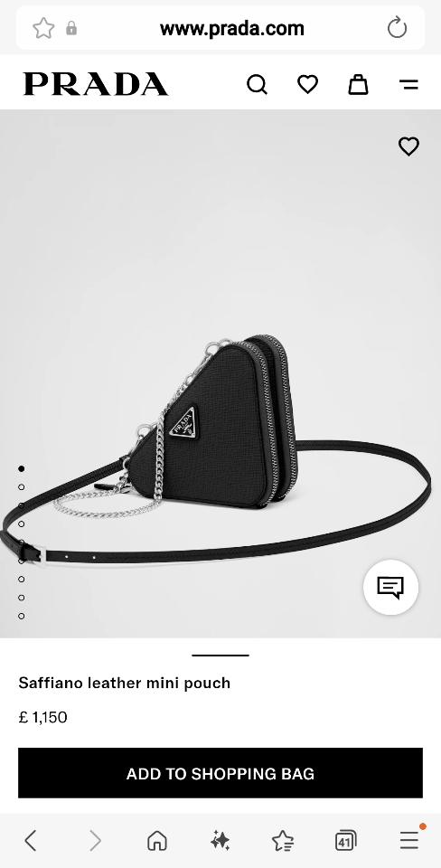 Prada Saffiano leather mini pouch black 1NR015 15x10x5cm-duoc-ban-tai-Hvip Bags and Accessories