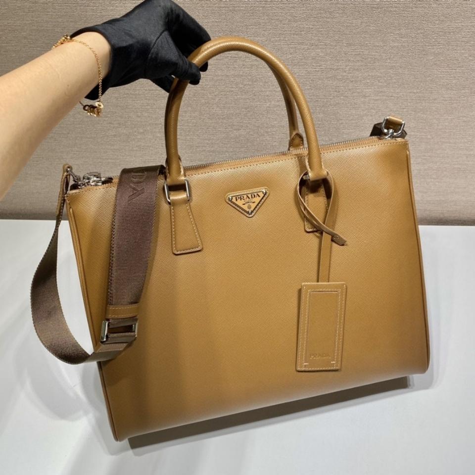 Prada Galleria Saffiano bag 2VG061 desert 39x29x9cm -duoc-ban-tai-Hvip Bags and Accessories