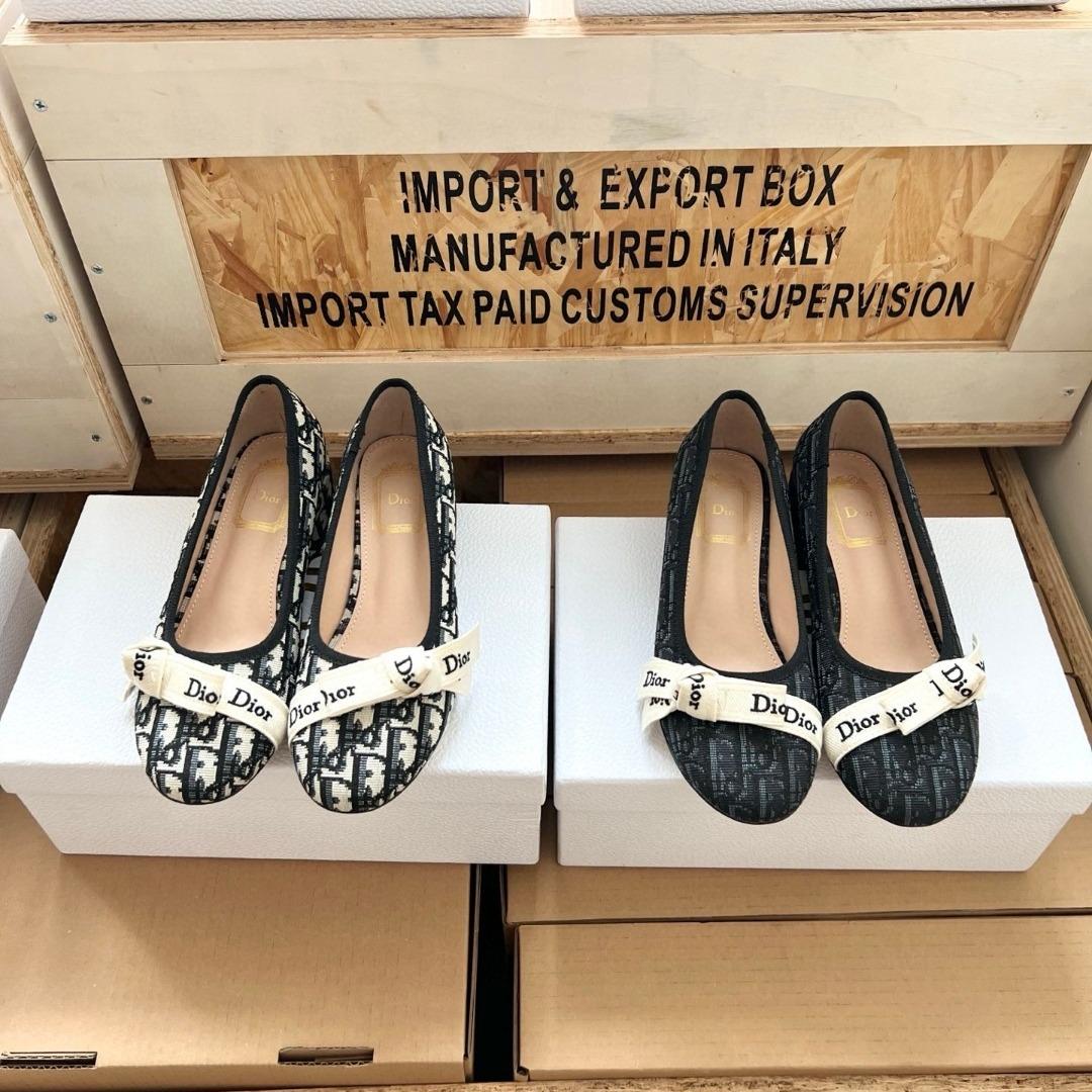 Dior J'aDior Ballet Pump in cotton Embroidered -duoc-ban-tai-Hvip Shoes and Clothes