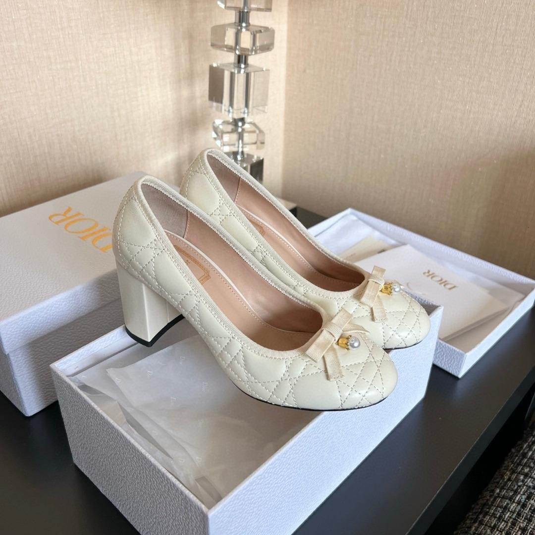 Dior Pump Quilted Cannage Calfskin 90mm-duoc-ban-tai-Hvip Shoes and Clothes