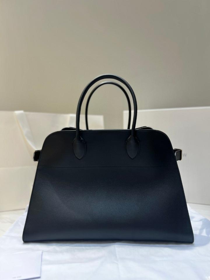 The Row Soft Margaux 15 Bag in Leather  black 38.5x16x30cm-duoc-ban-tai-Hvip Bags and Accessories