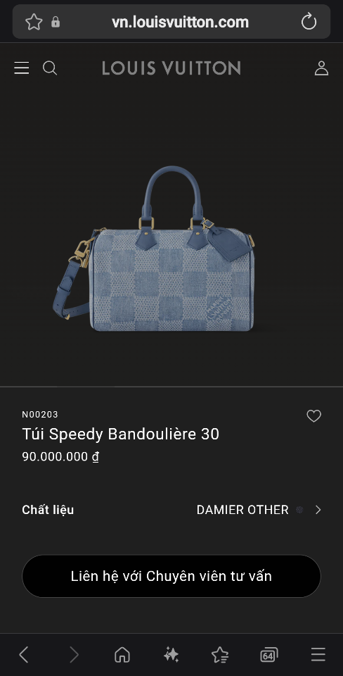 Louis Vuitton N00203
Túi Speedy Bandoulière 30 34 x 22 x 19 cm-duoc-ban-tai-Hvip Bags and Accessories