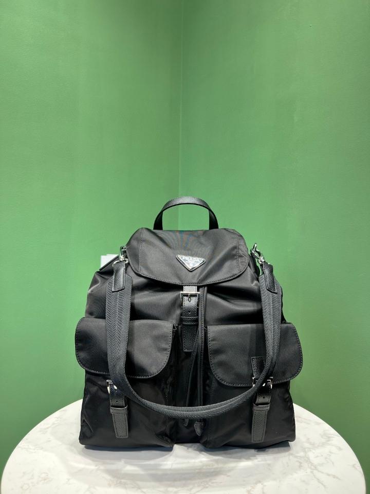 Prada Re-Nylon backpack black 2VZ110 34x39x15cm-duoc-ban-tai-Hvip Bags and Accessories