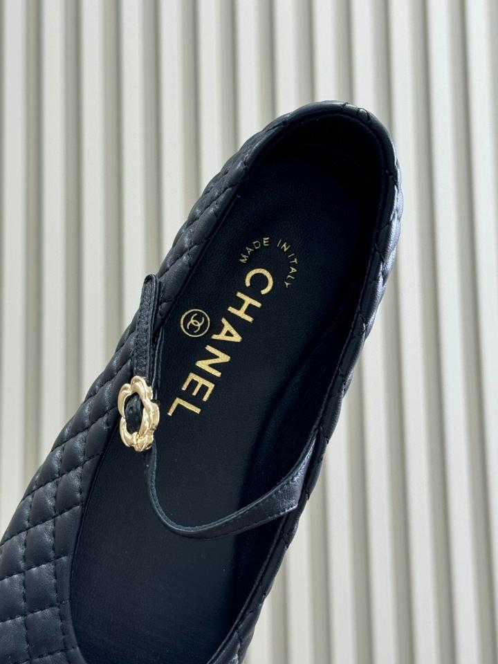 Chanel 25a BALLERINAS lambskin black (1) -duoc-ban-tai-Hvip Shoes and Clothes