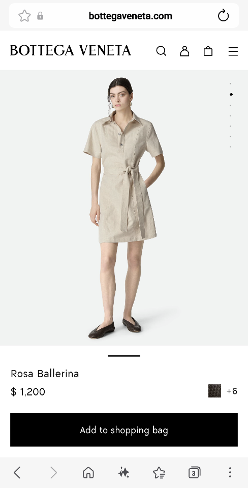 Bottega Veneta Rosa Ballerina Fondant -duoc-ban-tai-Hvip Shoes and Clothes