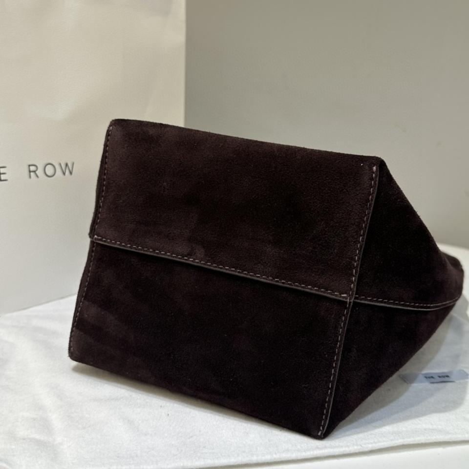 THE ROW
Medium N/S Park suede tote bag mocha 30X28X15.5cm-duoc-ban-tai-Hvip Bags and Accessories