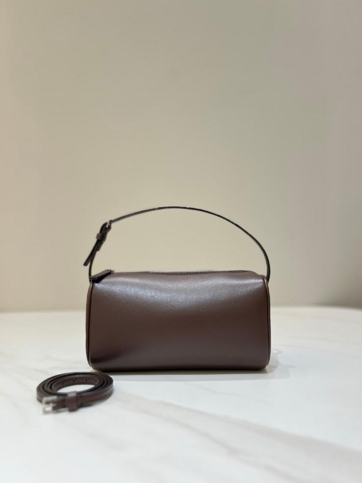 The Row 90's Bag in smooth calfskin Leather brown Melange 19.5x10x 8cm -duoc-ban-tai-Hvip Bags and Accessories