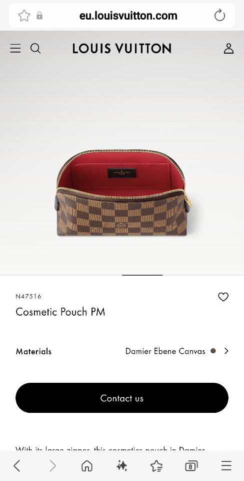 Louis Vuitton N47516
Cosmetic Pouch PM-duoc-ban-tai-Hvip Bags and Accessories
