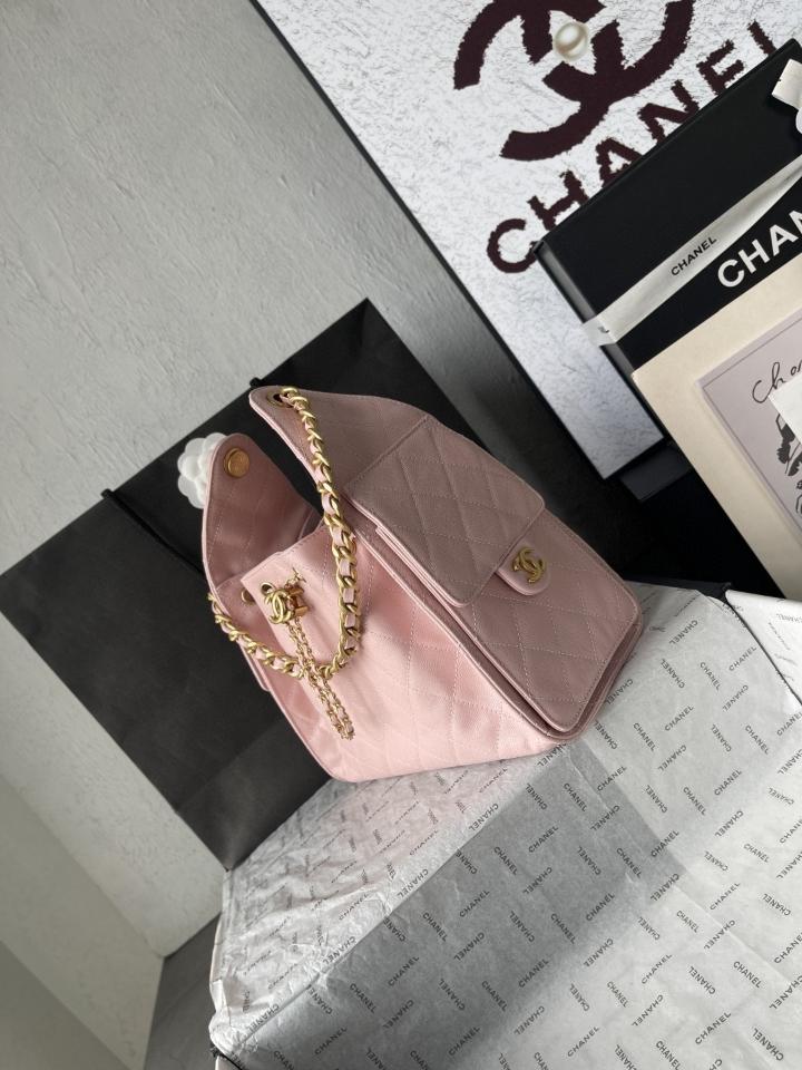CHANEL 25 Small Handbag grained Calfskin & gold-tone tone Metal,pink AS5293 30-26-14cm-duoc-ban-tai-Hvip Bags and Accessories