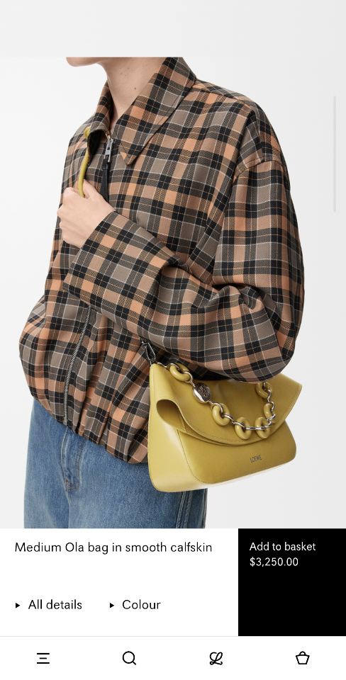 Loewe Medium Ola bag in smooth calfskin Ginger AP22P22X07 26*18*13 012518-duoc-ban-tai-Hvip Bags and Accessories