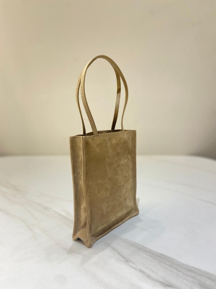 The Row Small To Go Tote Bag in Nubuck Mustard 15✖️4✖️18cm-duoc-ban-tai-Hvip Bags and Accessories