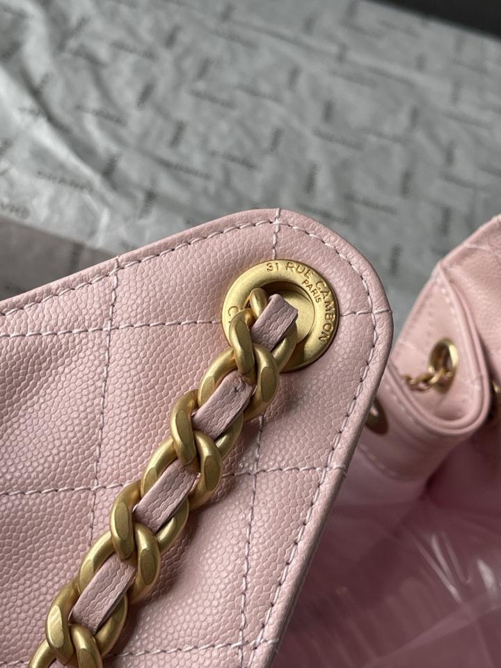 CHANEL 25 Small Handbag grained Calfskin & gold-tone tone Metal,pink AS5293 30-26-14cm-duoc-ban-tai-Hvip Bags and Accessories