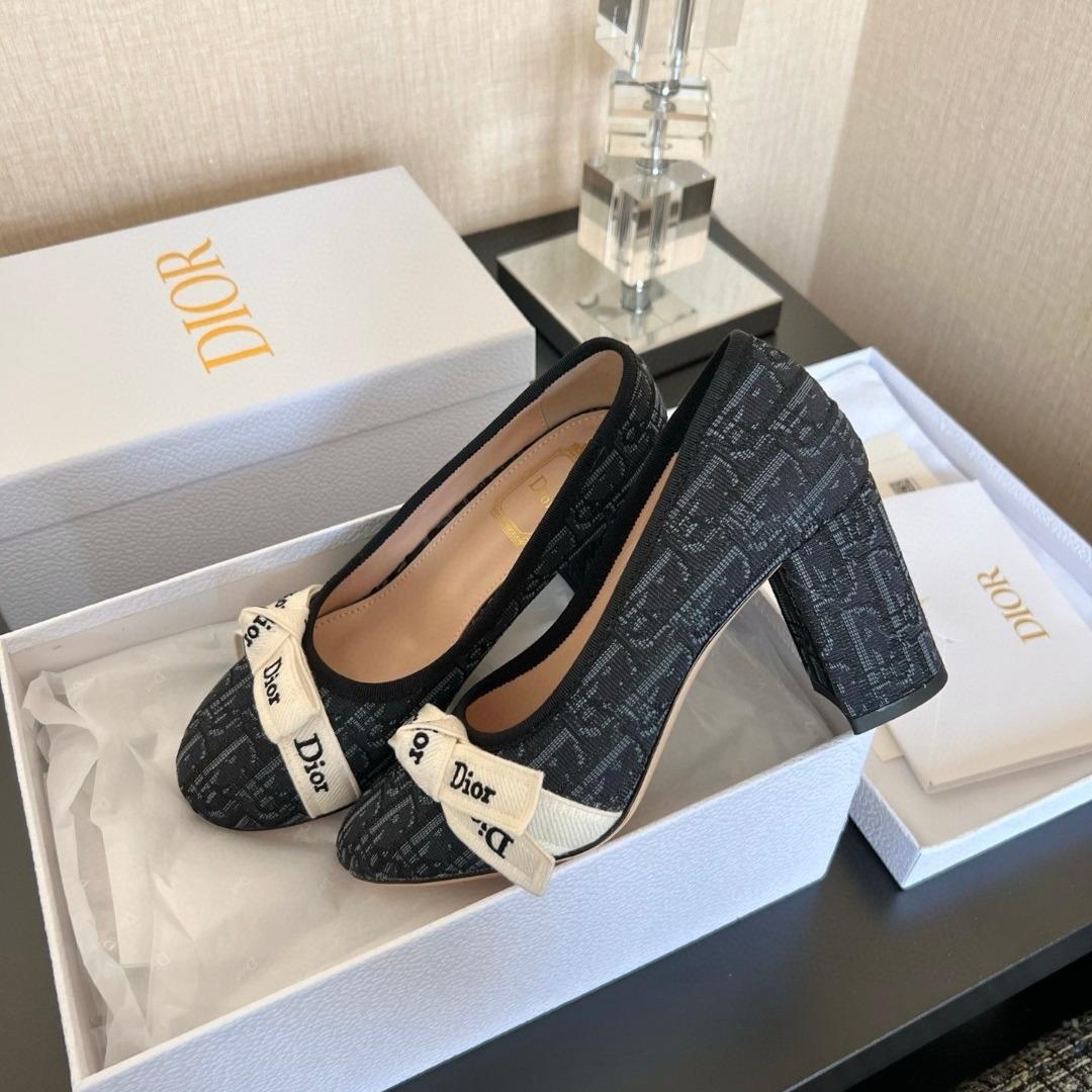 Dior J'Adior Pump cotton Embroidered 90mm-duoc-ban-tai-Hvip Shoes and Clothes