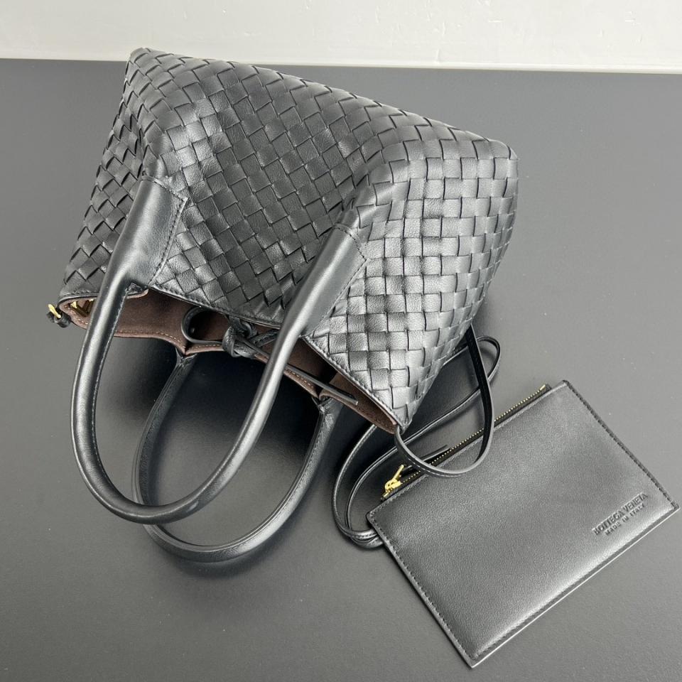 Bottega Veneta  Small Pinacoteca black  819004 15*24*12cm-duoc-ban-tai-Hvip Bags and Accessories