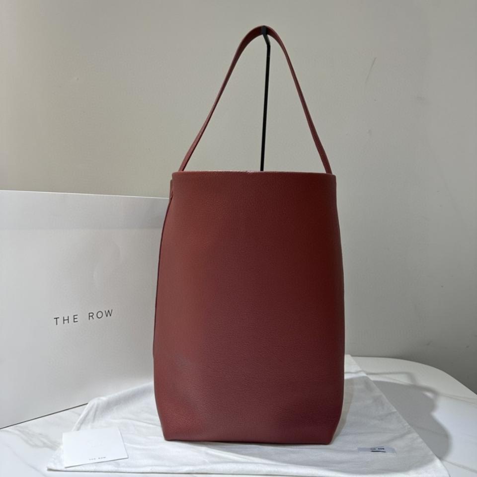 The Row Large N/S Park Tote in Leather Burnt Wood  44X38X21cm -25cm -duoc-ban-tai-Hvip Bags and Accessories