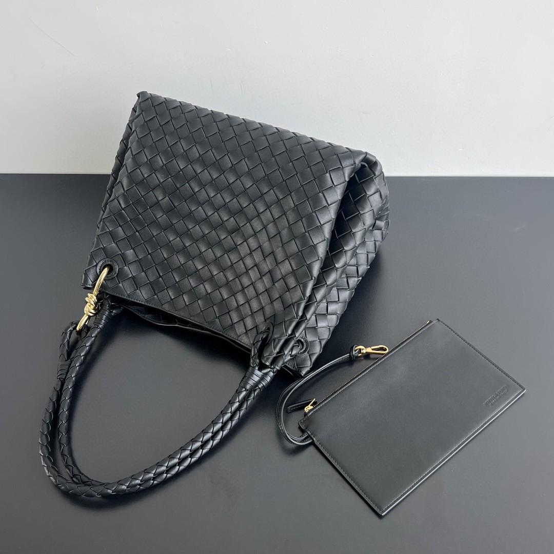 Bottega Veneta Large Parachute black  796571 30X26X20cm-duoc-ban-tai-Hvip Bags and Accessories
