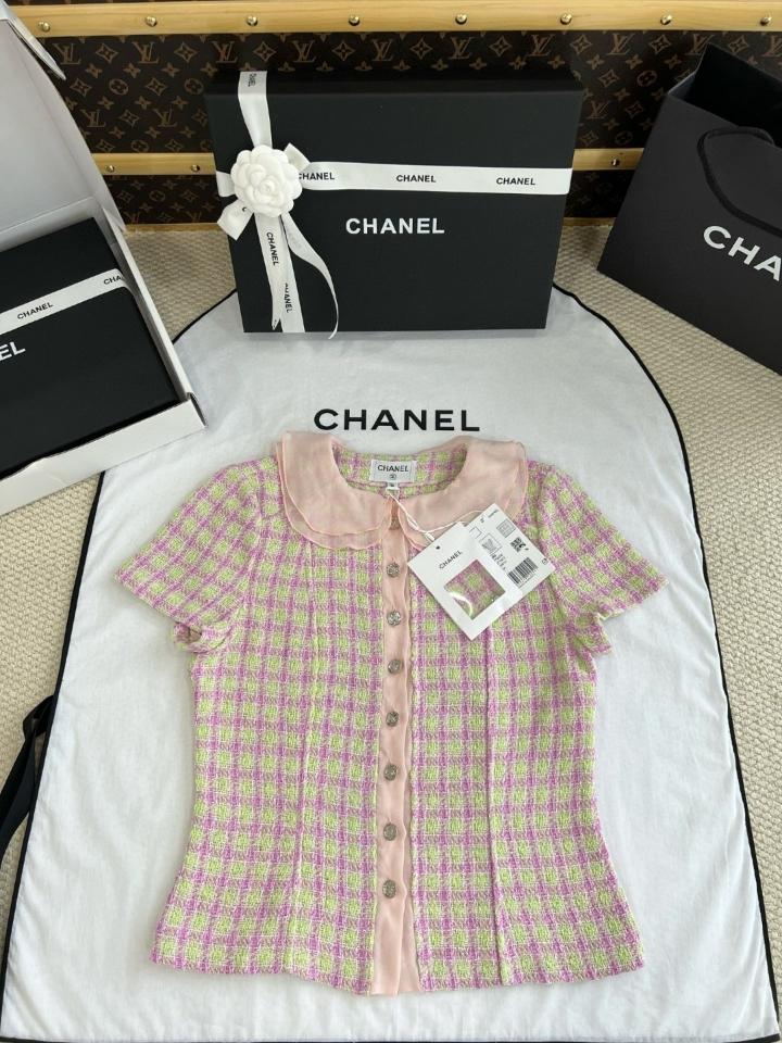 Chanel Top
 
Cotton Tweed 
Pink & Light Green-duoc-ban-tai-Hvip Shoes and Clothes