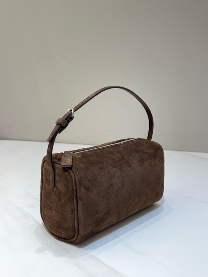 The Row 90's Bag in Nubuck dark Aniline 19.5x10x8cm -duoc-ban-tai-Hvip Bags and Accessories
