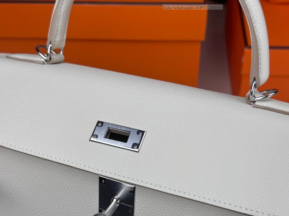 Hermès Kelly 32 Craie togo PHW -duoc-ban-tai-Hvip Bags and Accessories