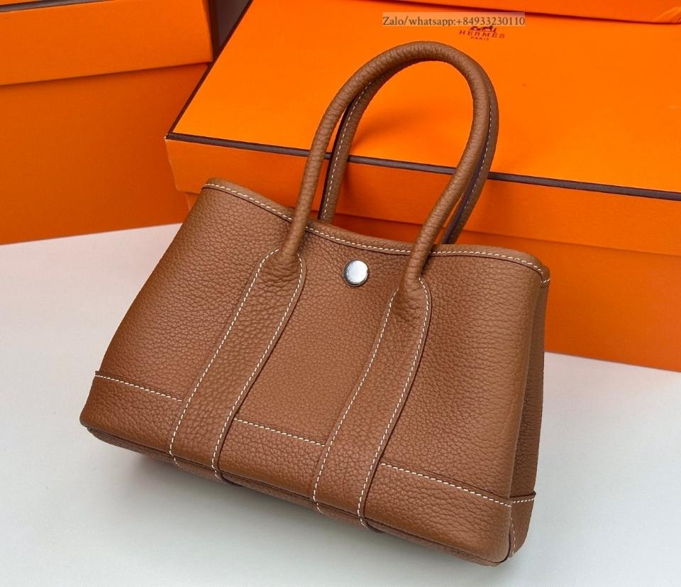 Hermès Garden Party mini 23cm gold Negonda PHW -duoc-ban-tai-Hvip Bags and Accessories