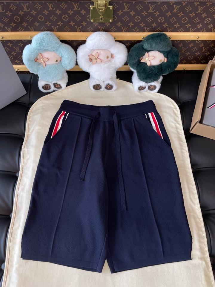 Thom Browne STRETCH VISCOSE TENNIS shorts navy blue -duoc-ban-tai-Hvip Shoes and Clothes