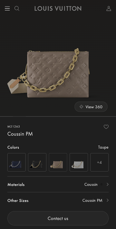 Louis Vuitton M21263
Coussin PM 26 x 20 x 12cm-duoc-ban-tai-Hvip Bags and Accessories