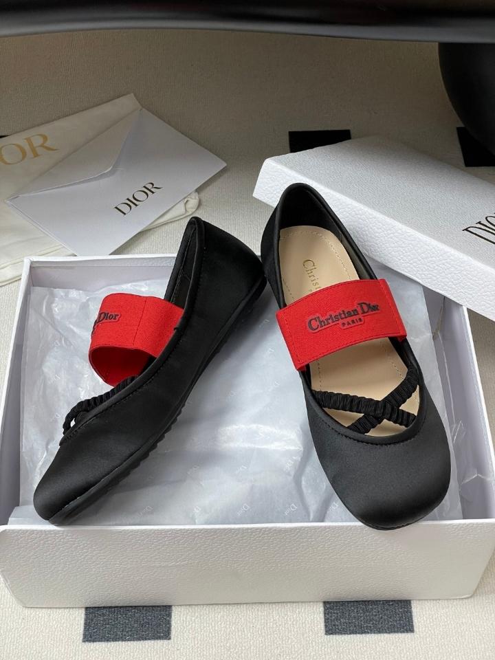 Dior Shade Ballet Flat
Black silk and Elastic Straps
 KDF012LAB (2)-duoc-ban-tai-Hvip Shoes and Clothes