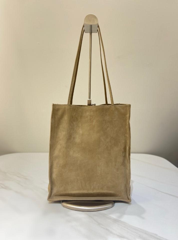 The Row Medium To Go Tote shoulder Bag in Nubuck Mustard 25✖️9.5✖️29cm-duoc-ban-tai-Hvip Bags and Accessories