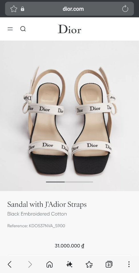Dior Sandal with J'Adior Straps
Black Embroidered Cotton-duoc-ban-tai-Hvip Shoes and Clothes
